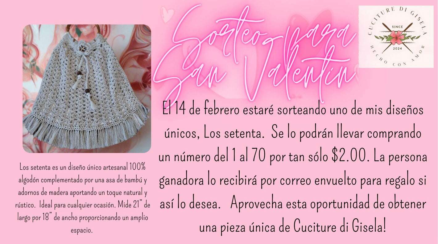 💖*❤️😄TODO VENDIDO😊❤️*💖Primer Sorteo de San Valentín - Cuciture di Gisela