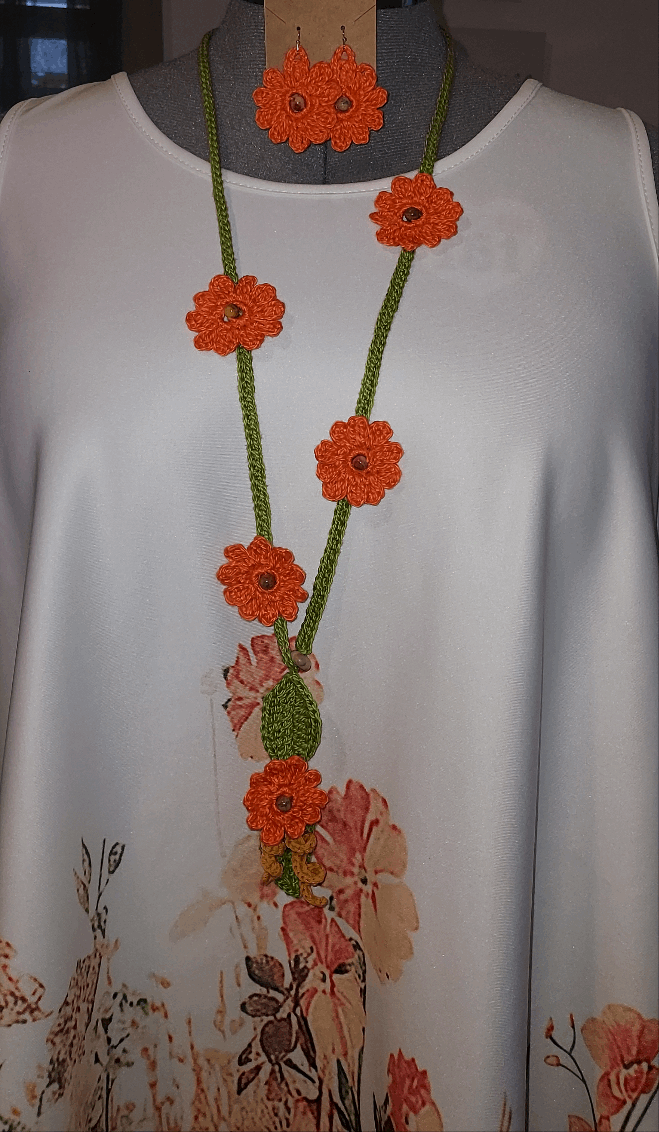 Juego de collar Daisy - Cuciture di Gisela