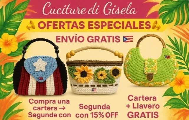 💥🎉OFERTA ESPECIAL💥🎉 
  Carteras y Bolsos tejidos