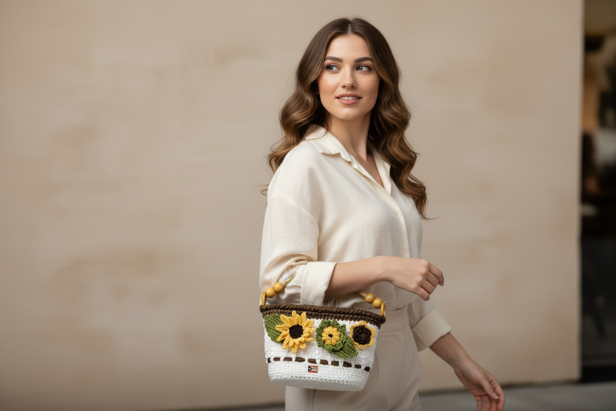 Cartera Girasoles - Cuciture di Gisela 
