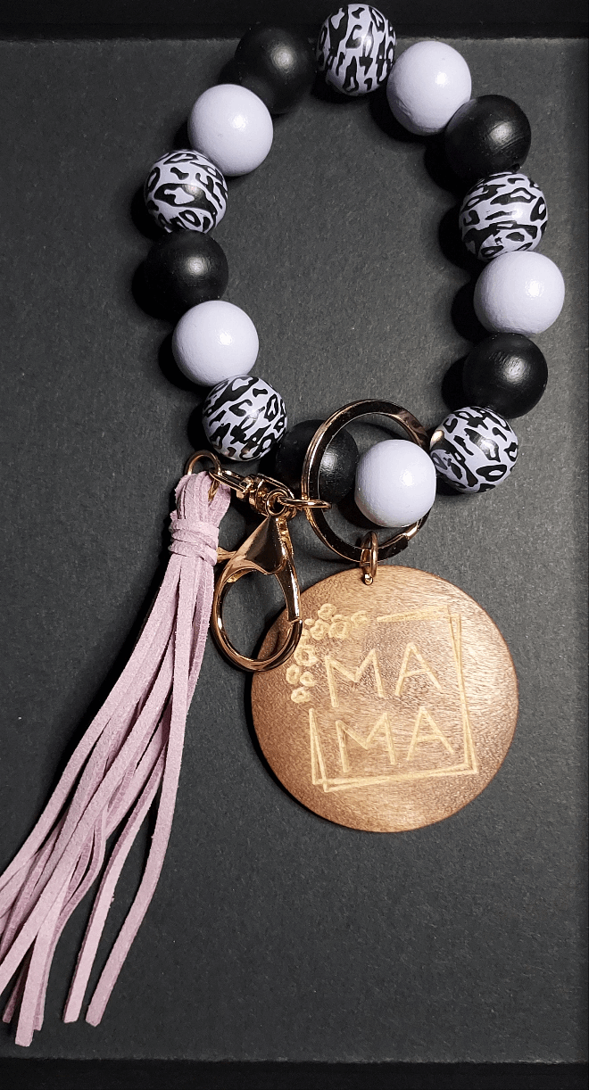 Llavero pulsera MAMÁ - Cuciture di Gisela 
