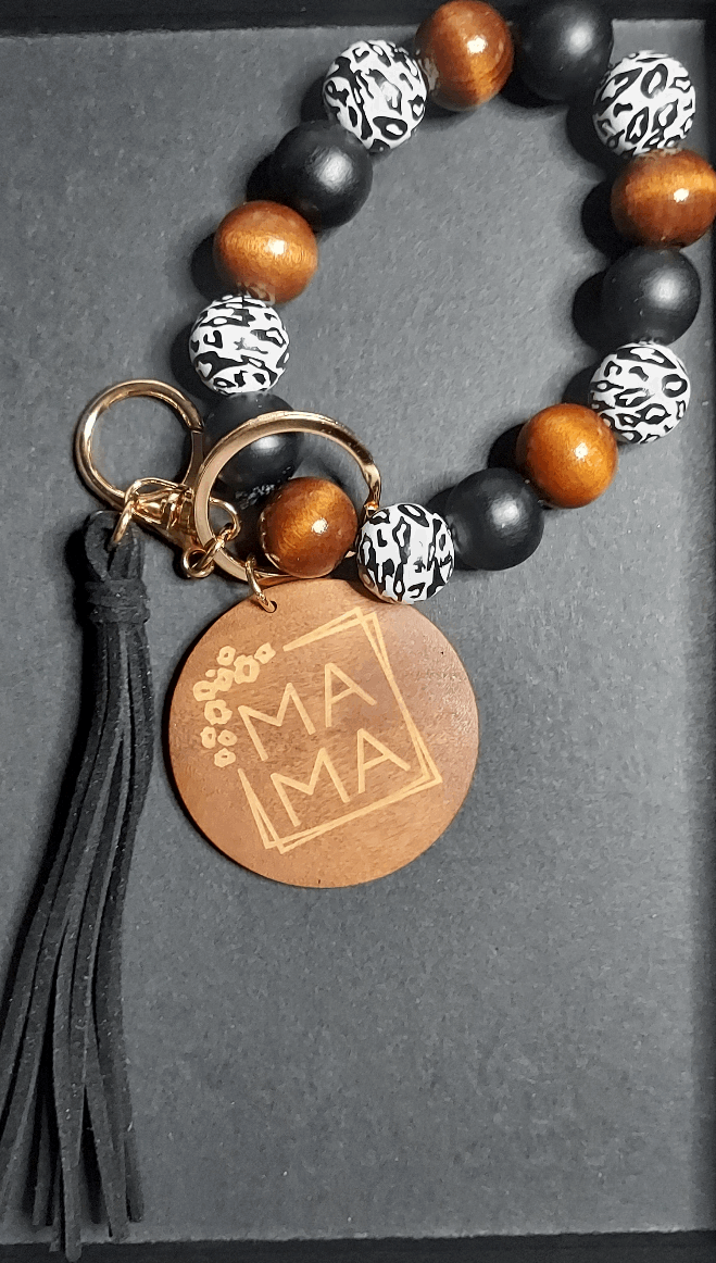 Llavero pulsera MAMÁ - Cuciture di Gisela 