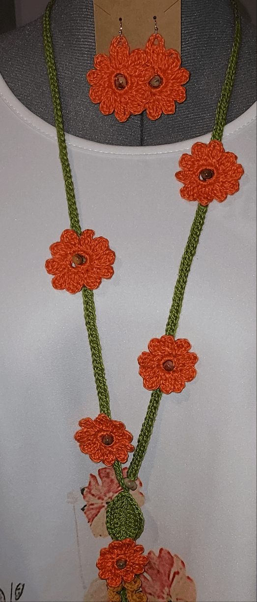 Juego de collar Daisy - Cuciture di Gisela 
