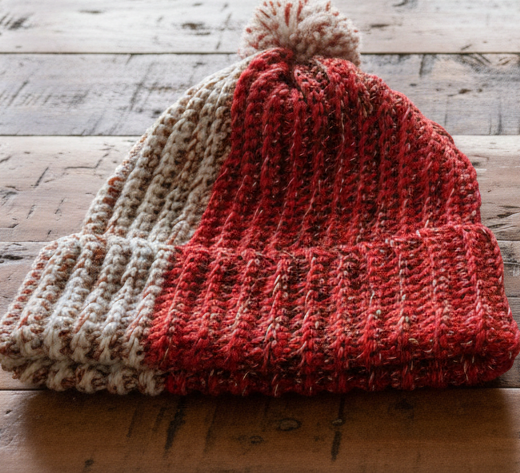 Boina en punto elásticos