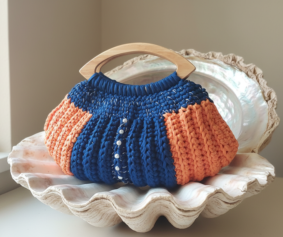 Bolso Hobo con perlas - Cuciture di Gisela 