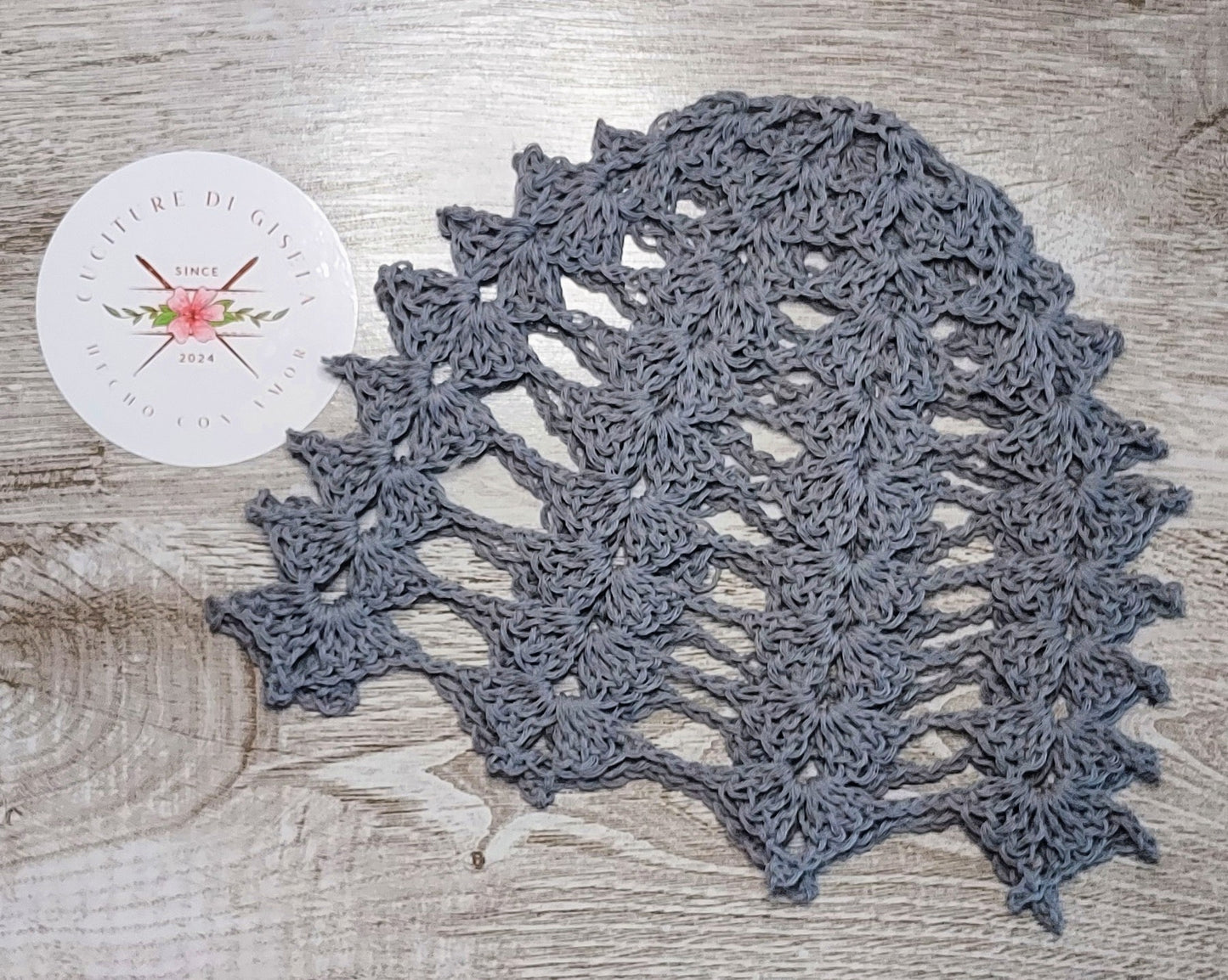 Gorro estilo Malla en Abanicos - Cuciture di Gisela 