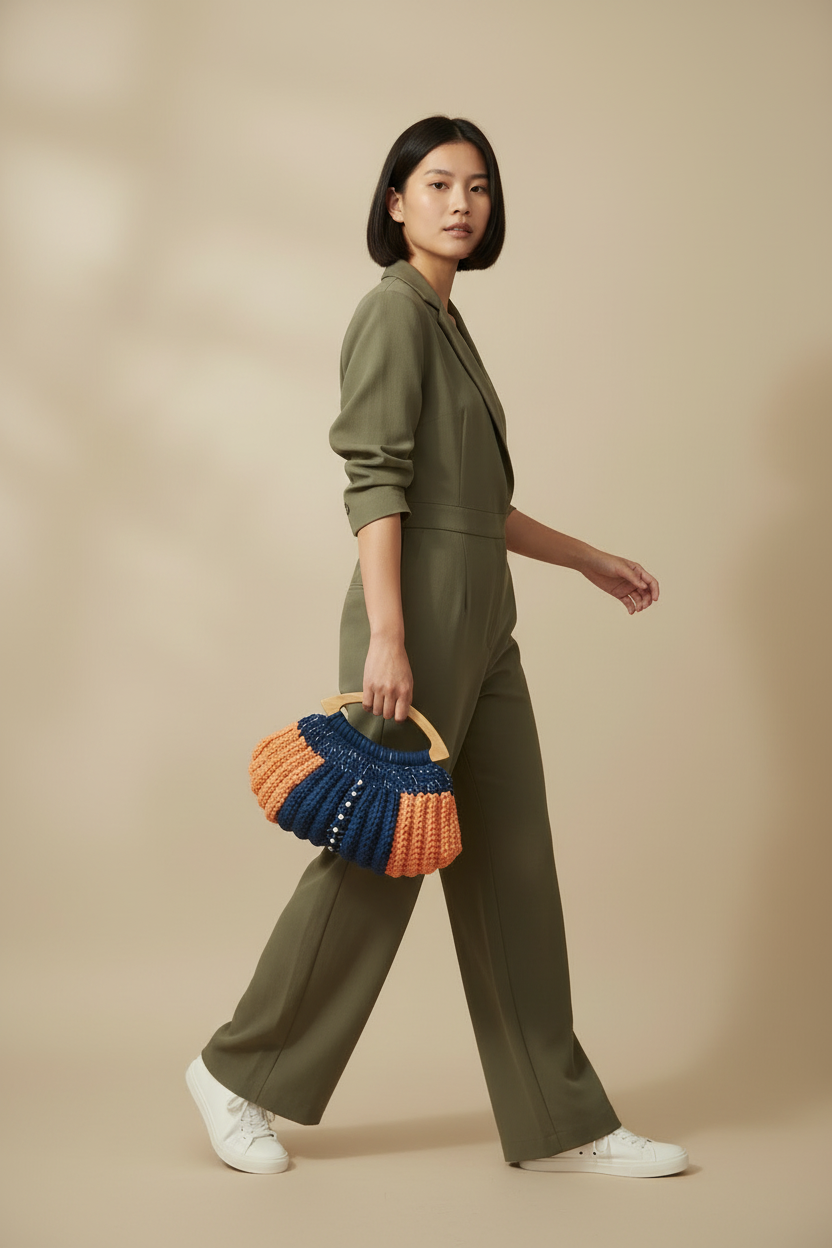 NEW! Bolso Hobo con perlas - Cuciture di Gisela 