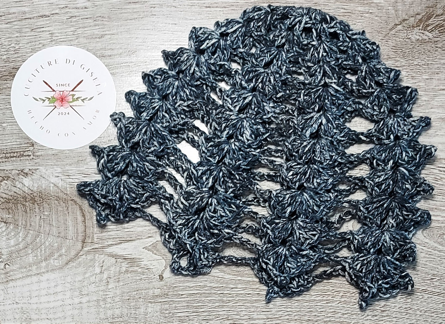 Gorro estilo Malla en Abanicos - Cuciture di Gisela 